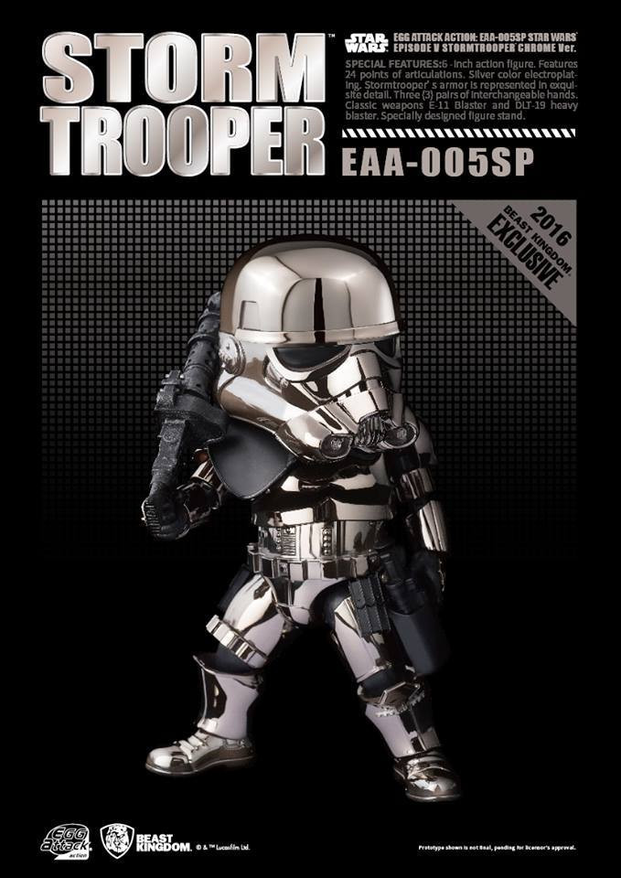 Egg Attack: Star Wars Storm Trooper - EAA-005SP Exclusive (Silver Version)